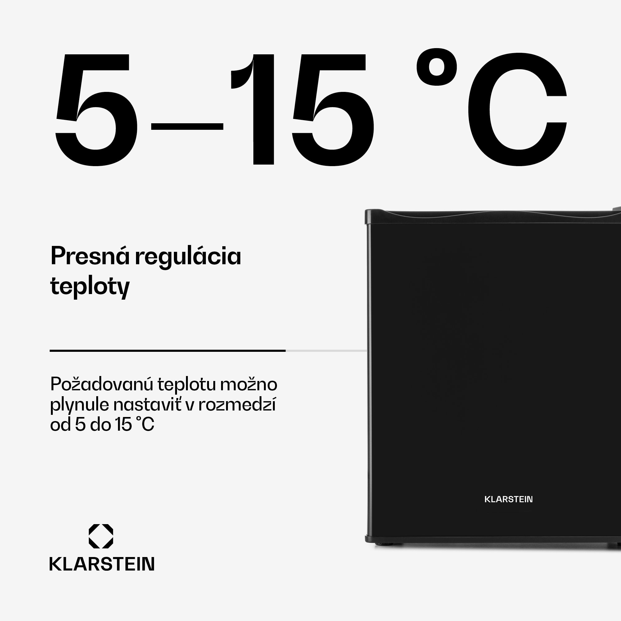 Klarstein Happy Hour, minibar, 5-15°C, energet. trieda G, tichý, 23dB, LED svetlo – Obrázok 3