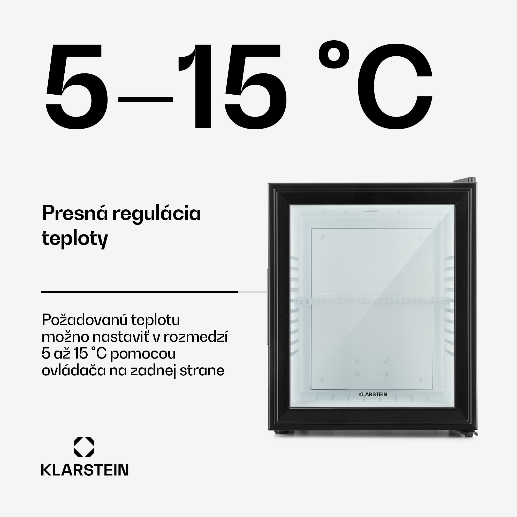 Klarstein Brooklyn, chladnička, 23 l, 23 dB, čierna – Obrázok 3