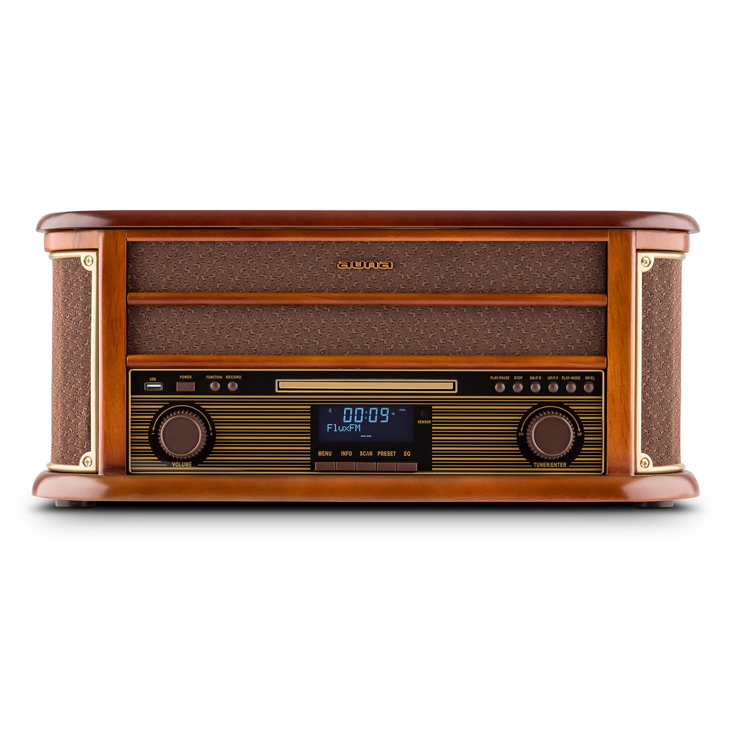 Retro stereo zariadenie Auna Belle Epoque 1908, USB, CD, MP3 – Obrázok 2