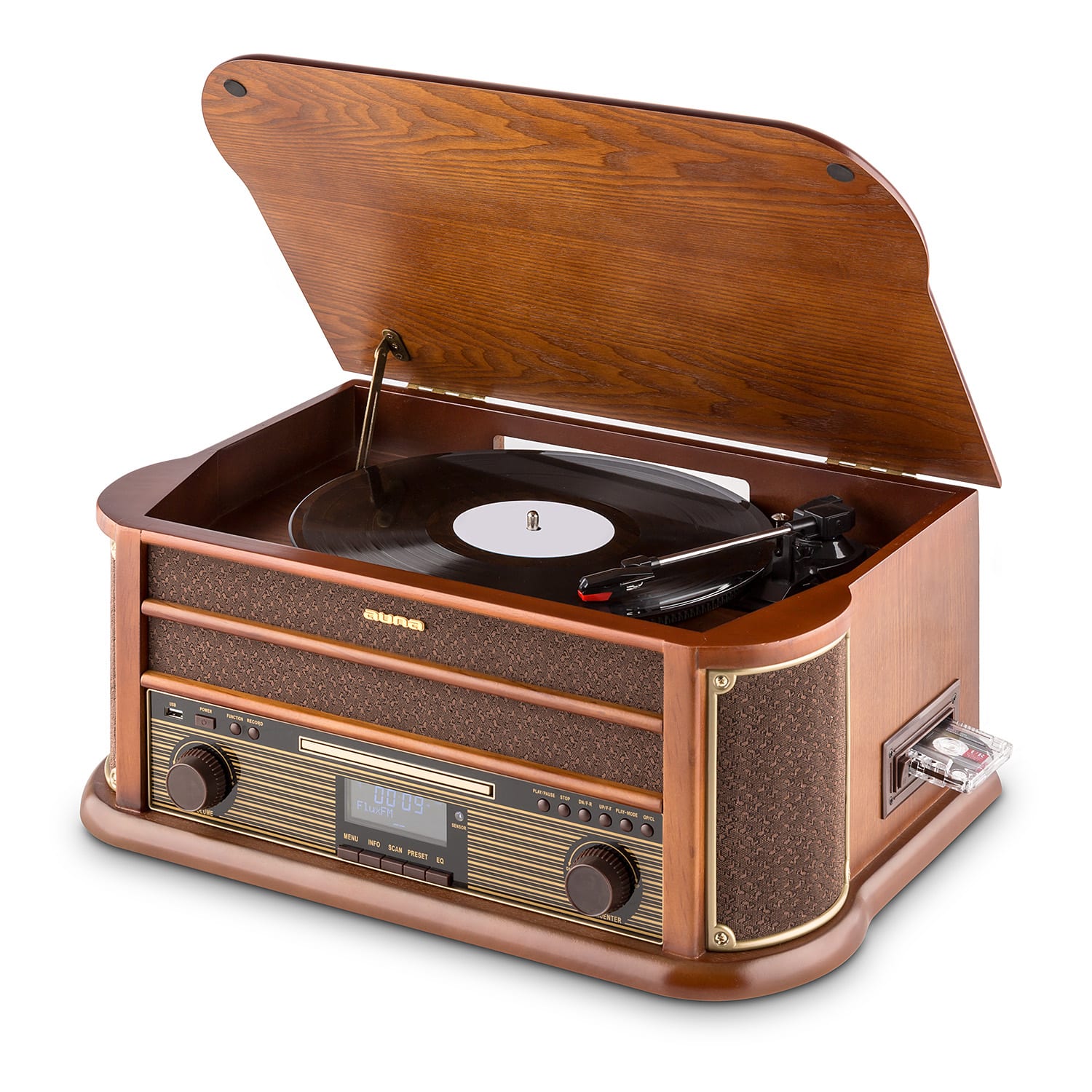 Retro stereo zariadenie Auna Belle Epoque 1908, USB, CD, MP3 – Obrázok 4
