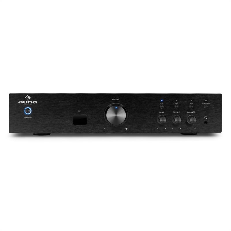 Hi-fi zosilňovač Auna AV2-CD508BT, čierny, AUX, bluetooth – Obrázok 2