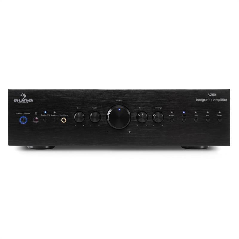 Stereo zosilňovač Auna CD708, AUX phono, čierny, 600 W