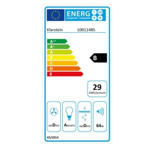 Klarstein TR60WS, digestor, 60 cm, nástenný, 337 m³/h, nehrdzavejúca oceľ