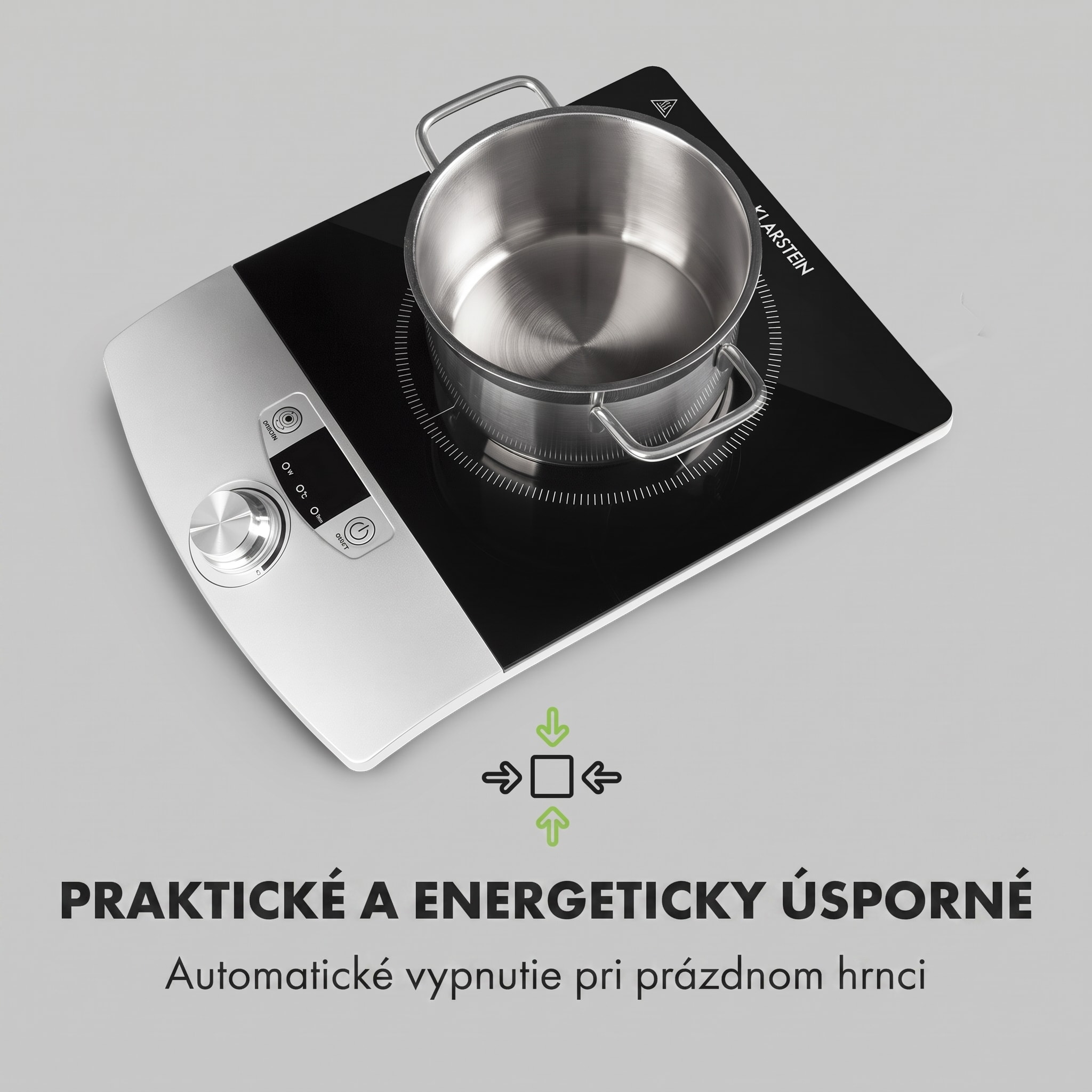 Klarstein CP3-VARICOOK SINGLE, indukčný varná doska, 1800 W, 1 zóna – Obrázok 4