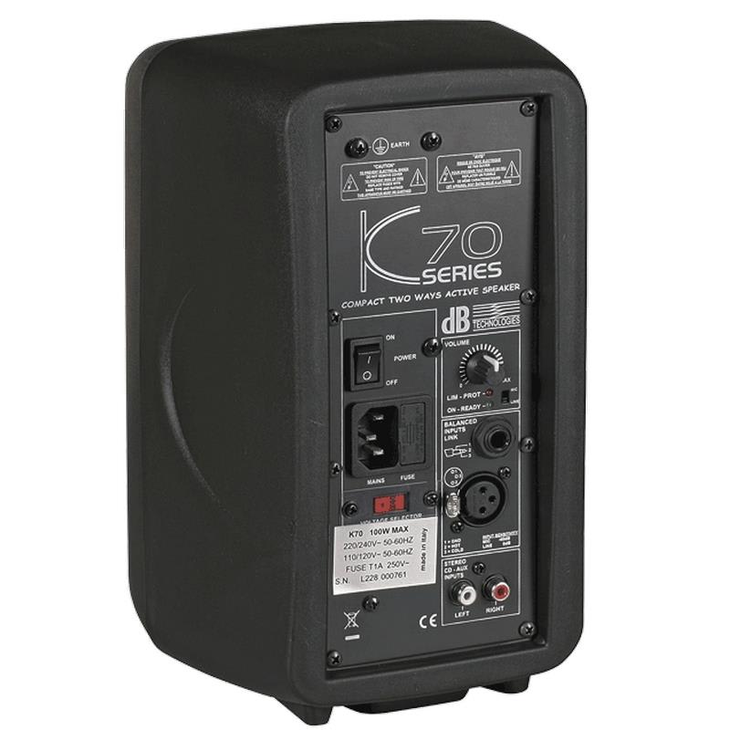 DbTechnologies Aktívny 5" PA reproduktor K70 50 W RMS/100 W špičkový
