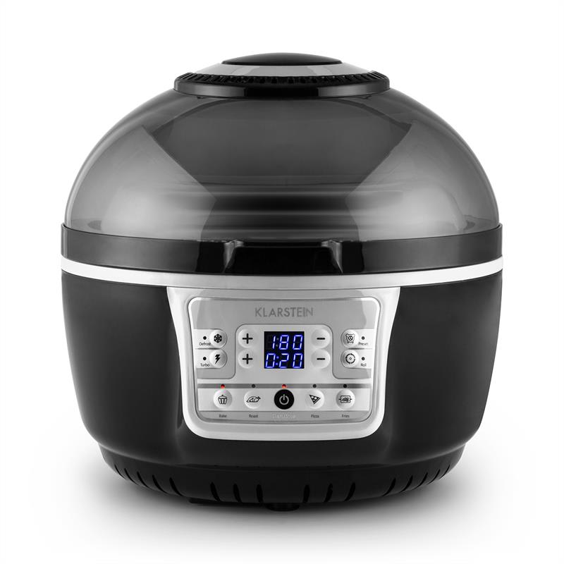 Klarstein VitAir Turbo, teplovzdušná fritéza, 1400 W, 10 L, sivo-čierna – Obrázok 4