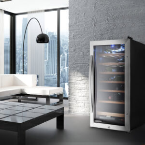 Klarstein Vivo Vino 26, 88 l, vinotéka, 26 fliaš, čierna, LED
