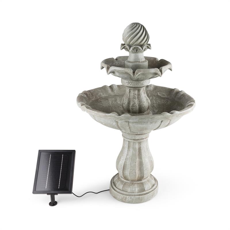 Blumfeldt Vogelsbrunn solárny fontánový set 60x90 cm 3W batéria betónový vzhľad – Obrázok 3