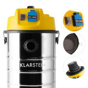 Klarstein Čistička na mokré a suché vysávanie do čistých priestorov, priemyselný vysávač 1400W 30l, zásuvka