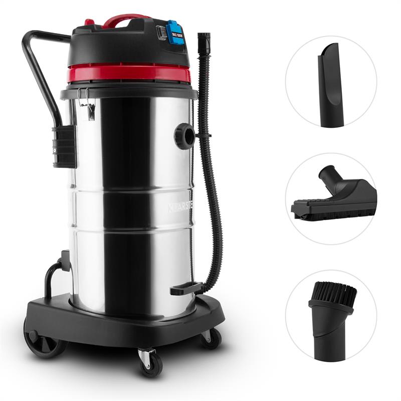 Klarstein Reinraum, priemyselný vysávač, mokré a suché vysávanie, 2000 W, HEPA, 60 l – Obrázok 3