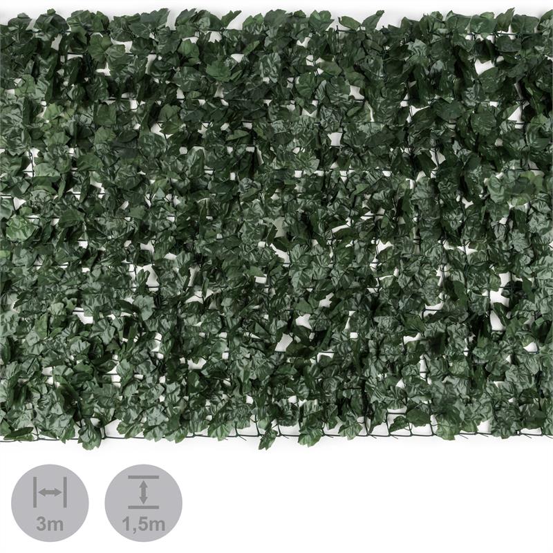 Blumfeldt Fency Dark Ivy, zástena, ochrana pred pozorovaním, ochrana pred vetrom, 300 x 150 cm, brečtan, tmavozelená