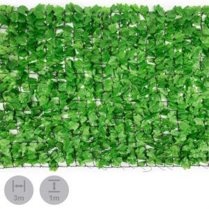Blumfeldt Fency Bright Ivy, zástena, ochrana pred pozorovaním, ochrana pred vetrom, 300 x 100 cm, brečtan, svetlozelená