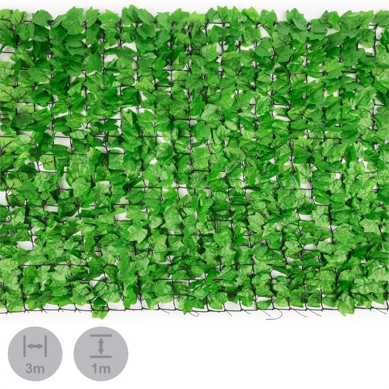Blumfeldt Fency Bright Ivy, zástena, ochrana pred pozorovaním, ochrana pred vetrom, 300 x 100 cm, brečtan, svetlozelená