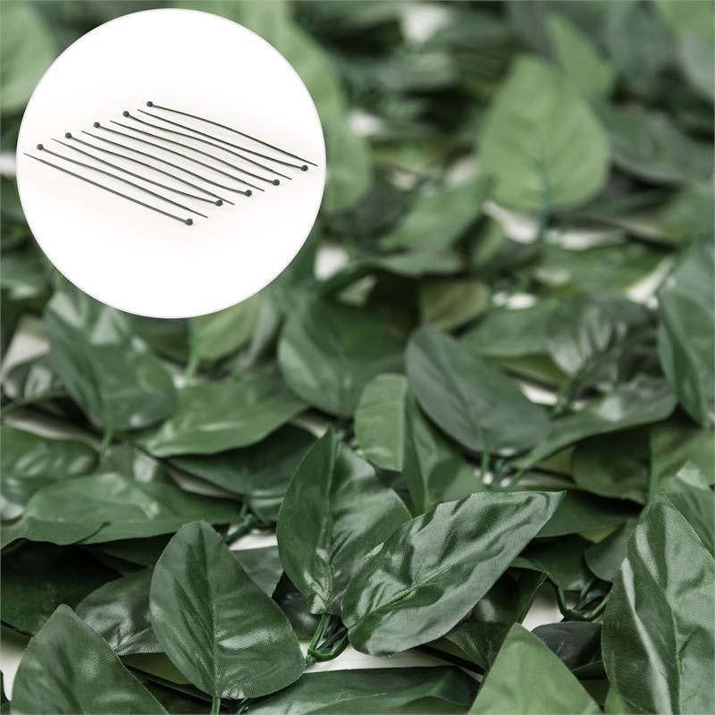 Blumfeldt Fency Dark Leaf, zástena, ochrana pred pozorovaním, ochrana pred vetrom, 300 x 150 cm, buk, tmavozelená – Obrázok 2