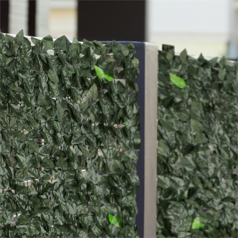 Blumfeldt Fency Dark Leaf, zástena, ochrana pred pozorovaním, ochrana pred vetrom, 300 x 150 cm, buk, tmavozelená – Obrázok 4