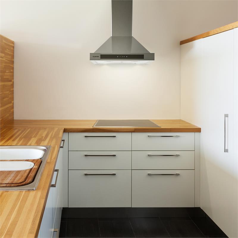 Klarstein Zelda, digestor, 60 cm, nástenný, 601 m³/h, LED, dotykové ovládanie, časovač, nehrdzavejúca oceľ – Obrázok 2
