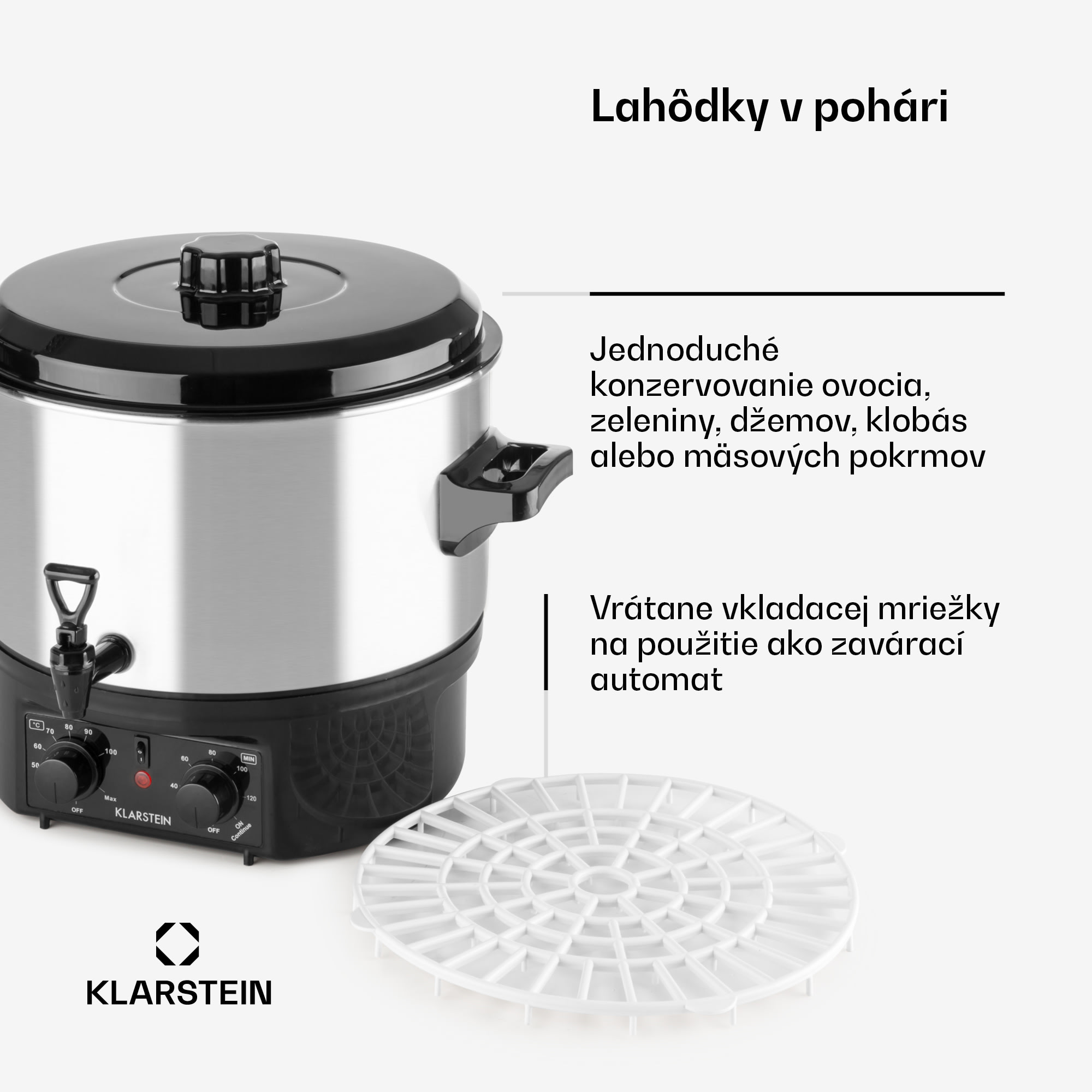 Klarstein Biggie Small, zavárací hrniec, 16 l, 2000 W, nehrdzavejúca oceľ – Obrázok 4