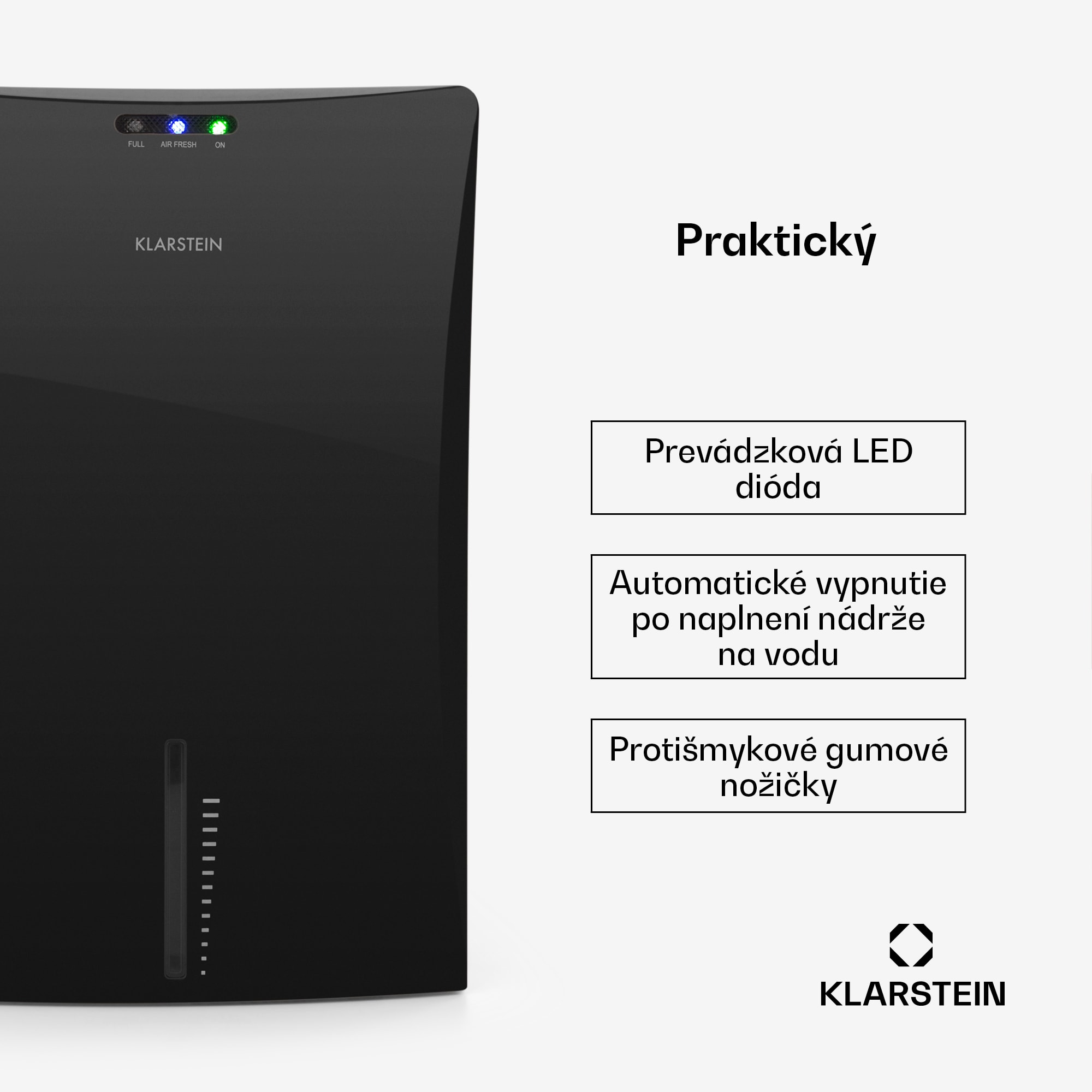 Klarstein Drybest 2000 2G, odvlhčovač vzduchu, ionizátor, 700 ml/d, 70 W, čierny – Obrázok 3