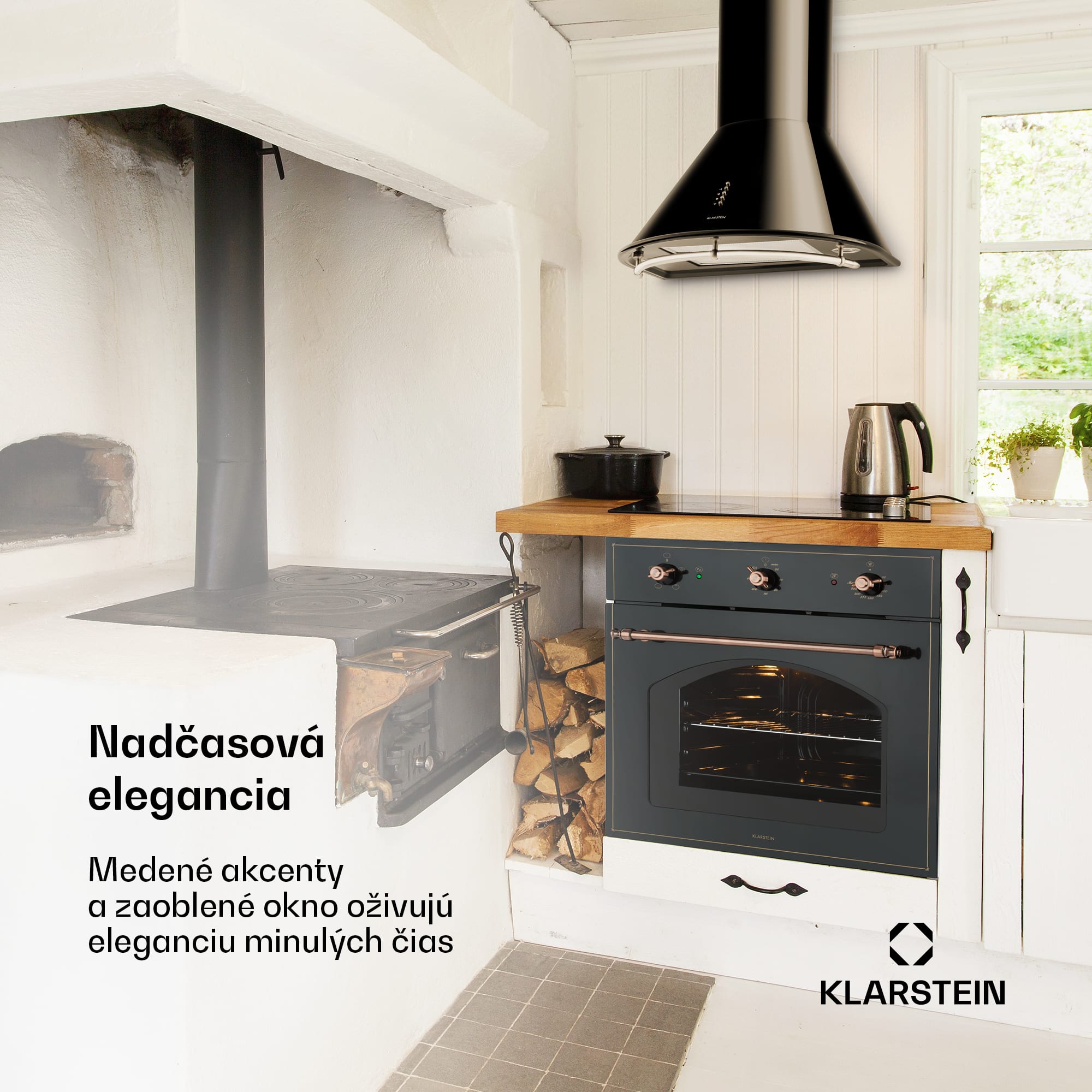 Klarstein Vilhelmine, vstavaná rúra, 59 l, energet. trieda A, čierna