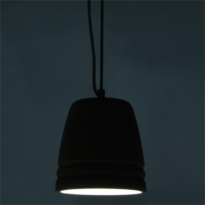 Loocida Sonnenstein Studie 21, betónová visiaca lampa, závesná lampa, priemyselný dizajn – Obrázok 2
