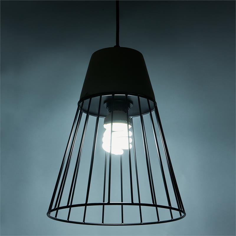 Loocida Sonnenstein Studie 78, betónová visiaca lampa, závesná lampa, betón & oceľ – Obrázok 2