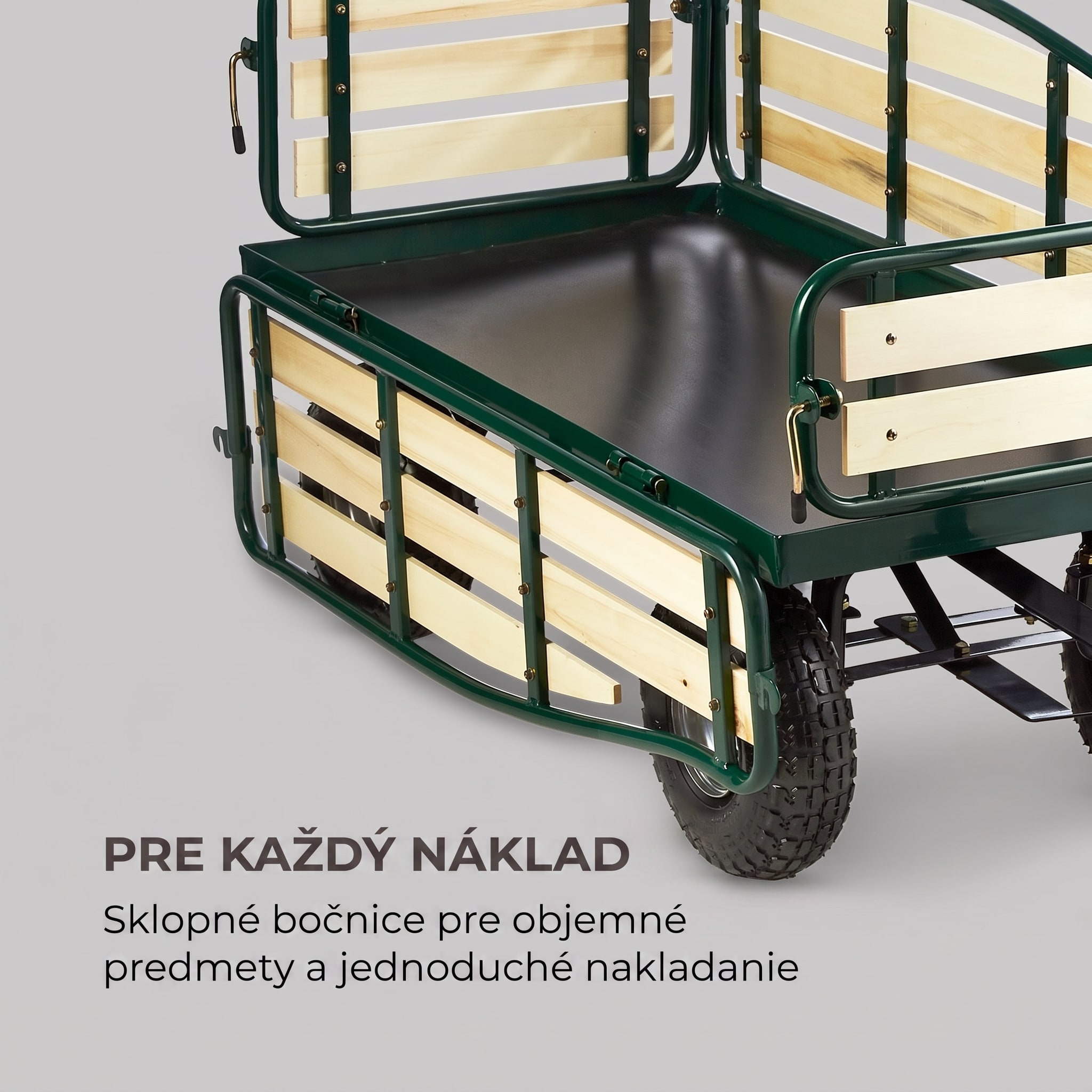 Waldbeck Ventura ručný vozík ťažký náklad 300 kg oceľový – Obrázok 3