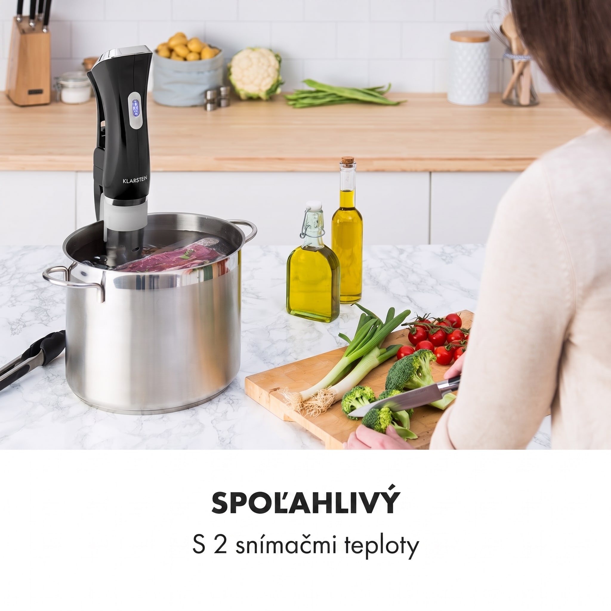 Klarstein Quickstick, Sous Vide varič, 20 l, termostat, cirkulačné čerpadlo, nehrdzavejúca oceľ
