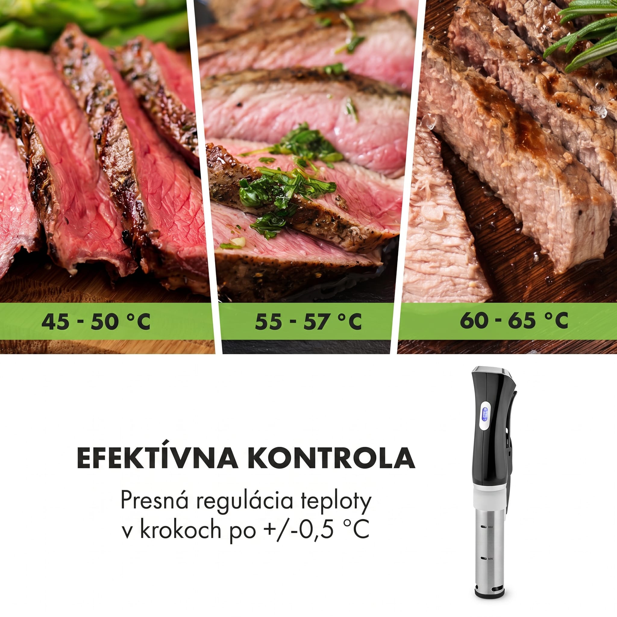 Klarstein Quickstick, Sous Vide varič, 20 l, termostat, cirkulačné čerpadlo, nehrdzavejúca oceľ – Obrázok 3