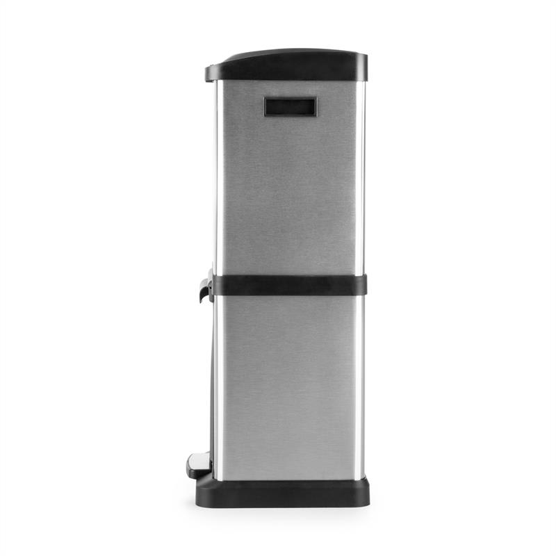 Klarstein Ökosystem² odpadkový kôš triedič odpadkov 30l (1 x15 l, 2x7,5 l) PE ušľachtilá oceľ – Obrázok 3