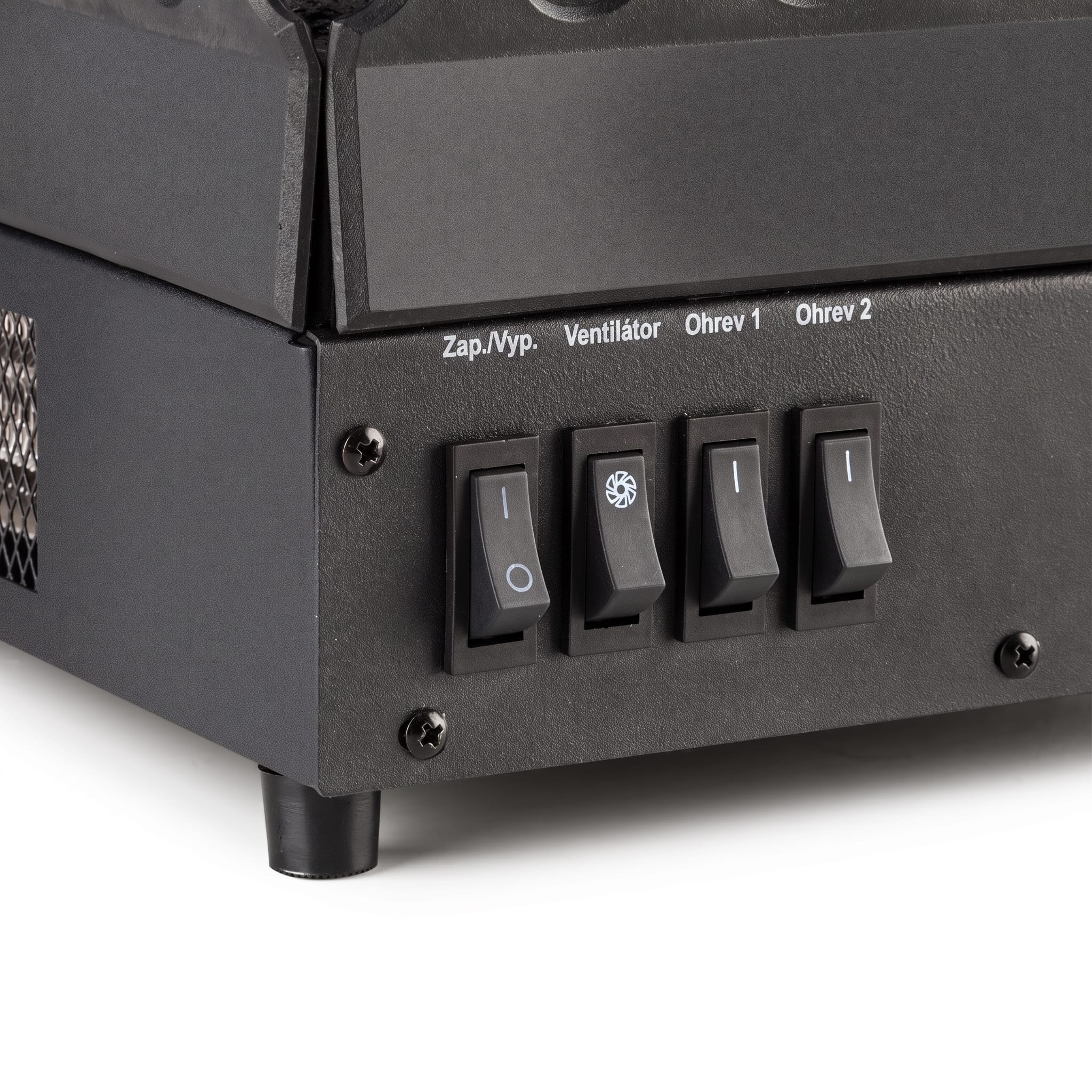 Klarstein Kamini FX, elektrický krb, krbová vložka, 1000/2000 W, 2 W LED, čierny – Obrázok 3