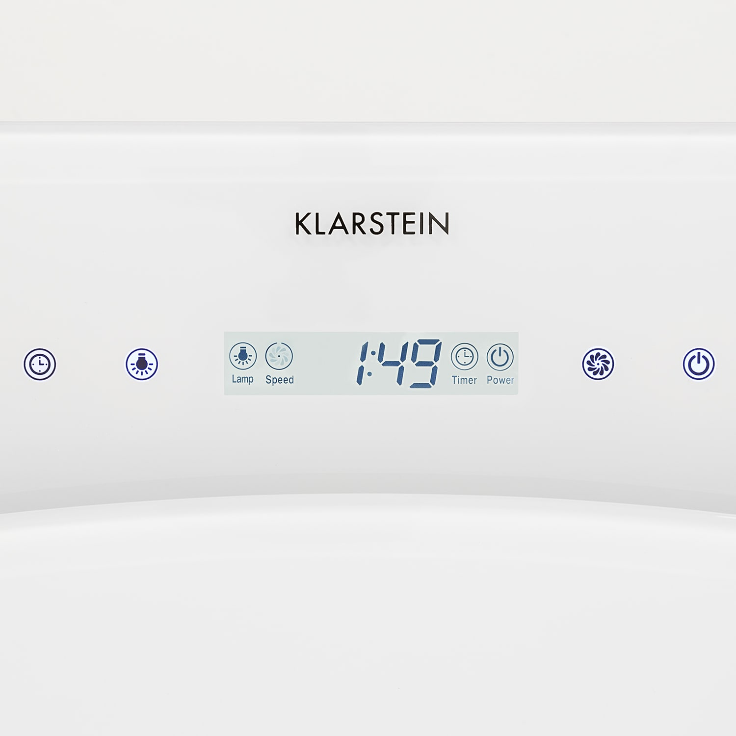 Klarstein Secret Service, digestor, 110 cm, stropný, 987 m³/h, sklo, LED, biely – Obrázok 3