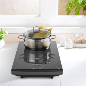 Klarstein VariCook Slim indukčný varič, 2900 W, 60-240 °C, 2 platne, čierna