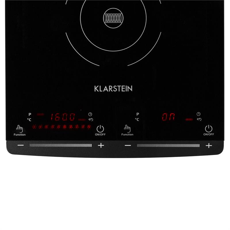 Klarstein VariCook Slim indukčný varič, 2900 W, 60-240 °C, 2 platne, čierna – Obrázok 4
