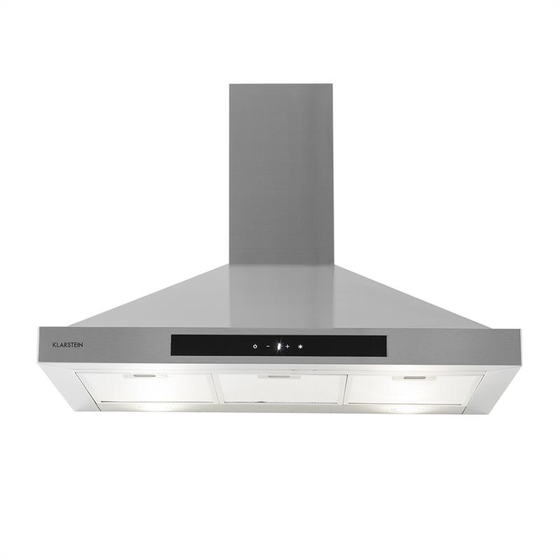 Klarstein Zelda 90, digestor, 90 cm, nástenný, 650 m³/h, LED, dotykové ovládanie, časovač, nehrdzavejúca oceľ – Obrázok 2