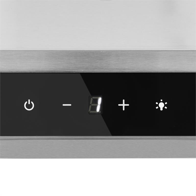 Klarstein Zelda 90, digestor, 90 cm, nástenný, 650 m³/h, LED, dotykové ovládanie, časovač, nehrdzavejúca oceľ – Obrázok 4