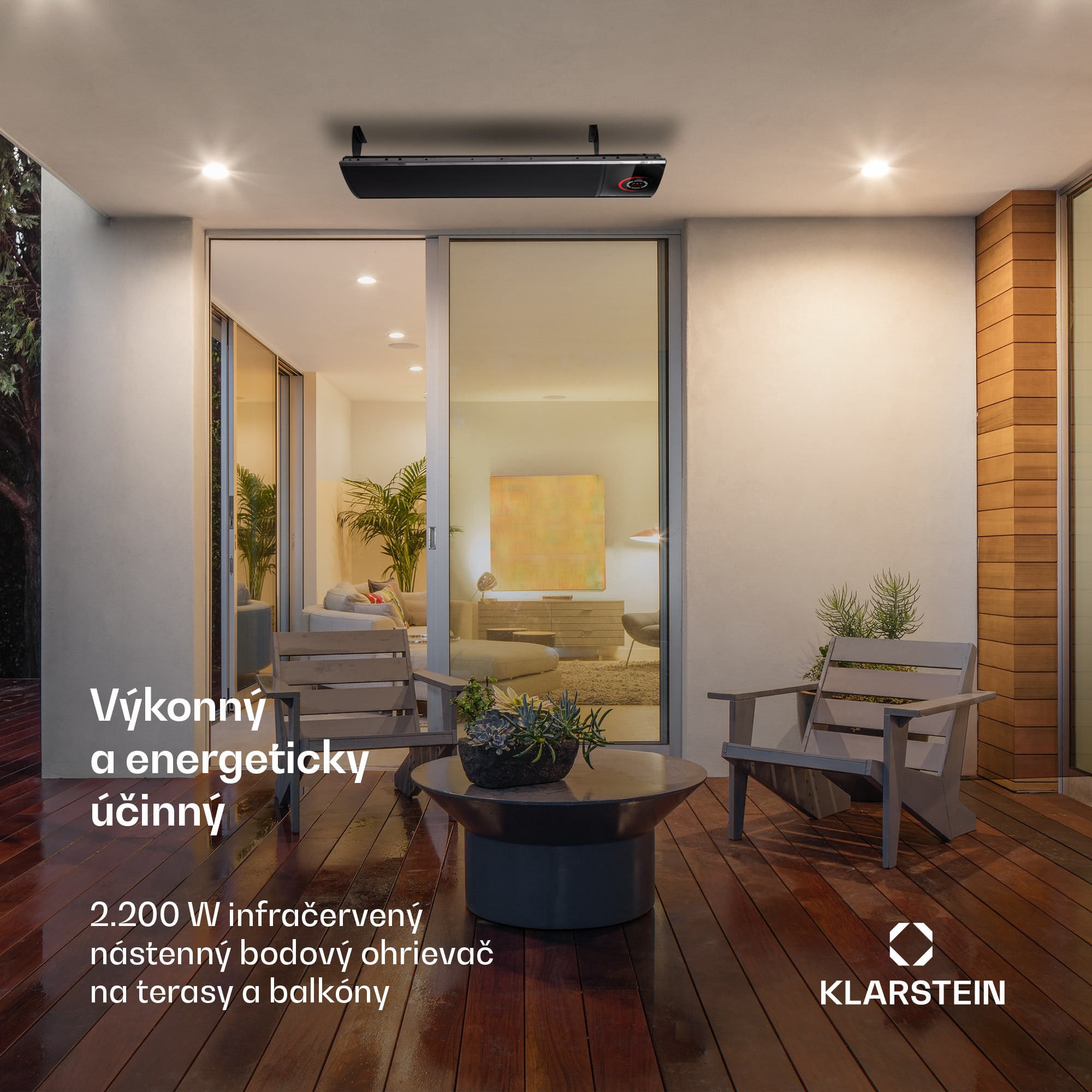 Blumfeldt CosmicBeam Ultra, infračervený ohrievač, 2200 W, diaľkový ovládač, čierny