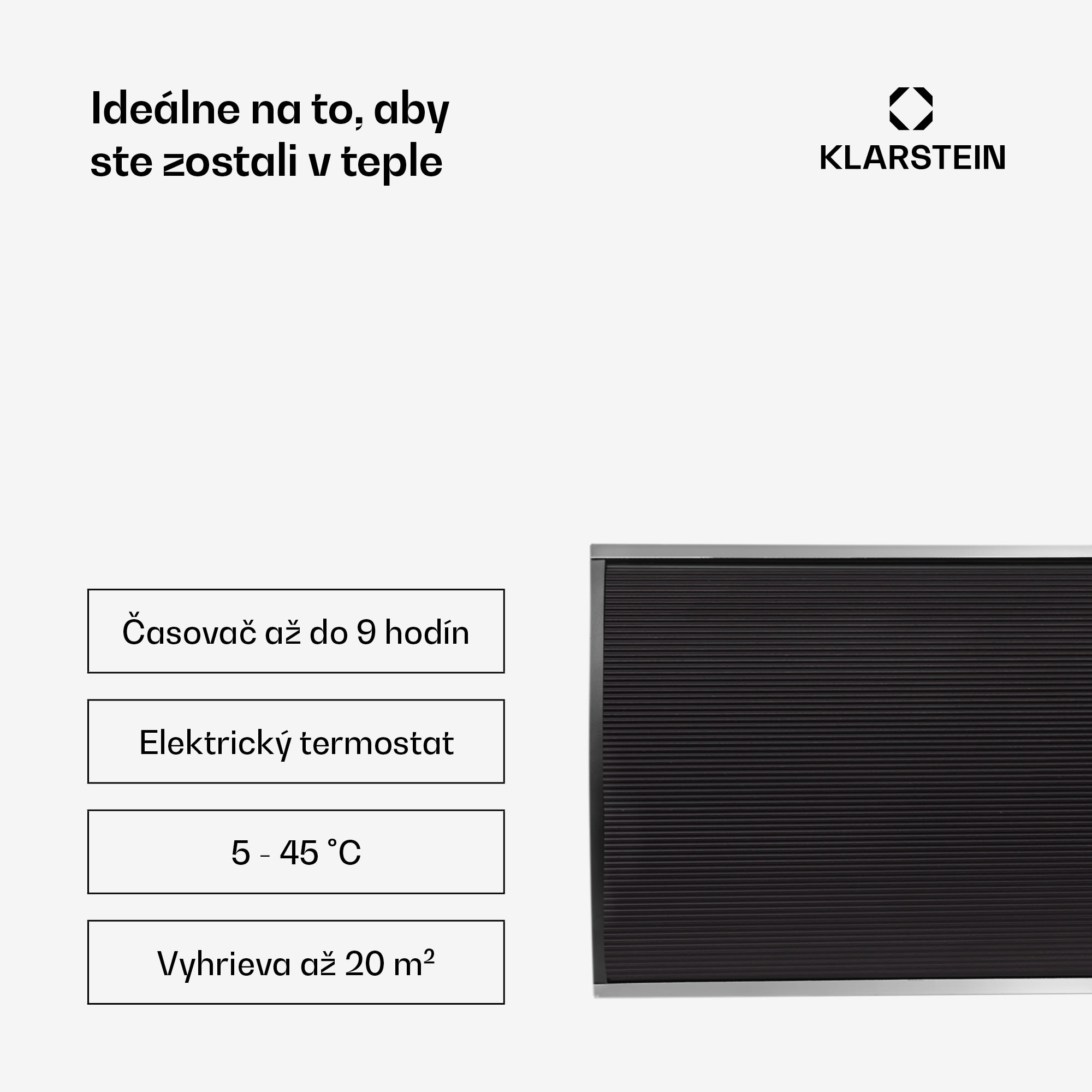 Blumfeldt CosmicBeam Ultra, infračervený ohrievač, 2200 W, diaľkový ovládač, čierny – Obrázok 2