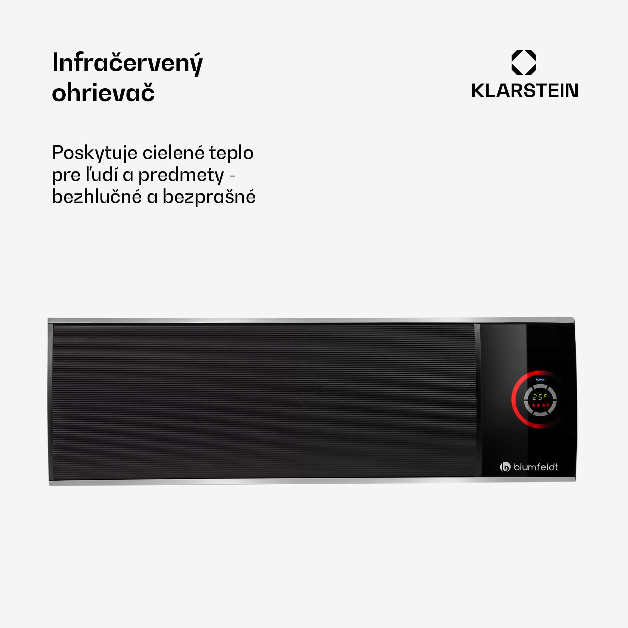 Blumfeldt CosmicBeam Ultra, infračervený ohrievač, 2200 W, diaľkový ovládač, čierny – Obrázok 4