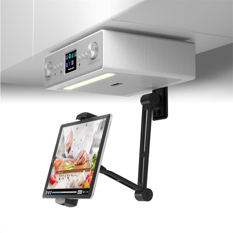 Auna Connect Soundchef, držiak na tablet, 13-22 cm, hliník, 5 kĺbov, čierny