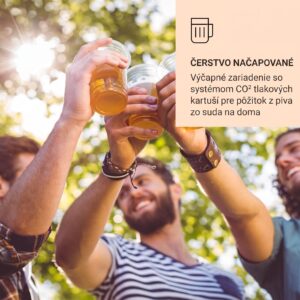 Klarstein Skal, výčapné zariadenie, chladenie piva, 5 l súdok, CO2, nehrdzavejúca oceľ, čierne