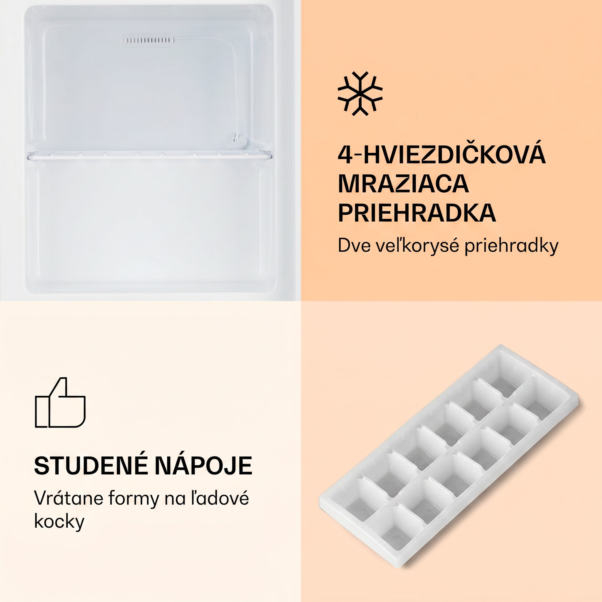 Klarstein Garfield Eco E, mraznička, 33 l, 4 hviezdičky, kompaktná, strieborná – Obrázok 2