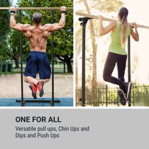 KLARFIT T-Trix, pull up stanica, MultiGym koncept, do 110 kg, prenosná taška, čierna