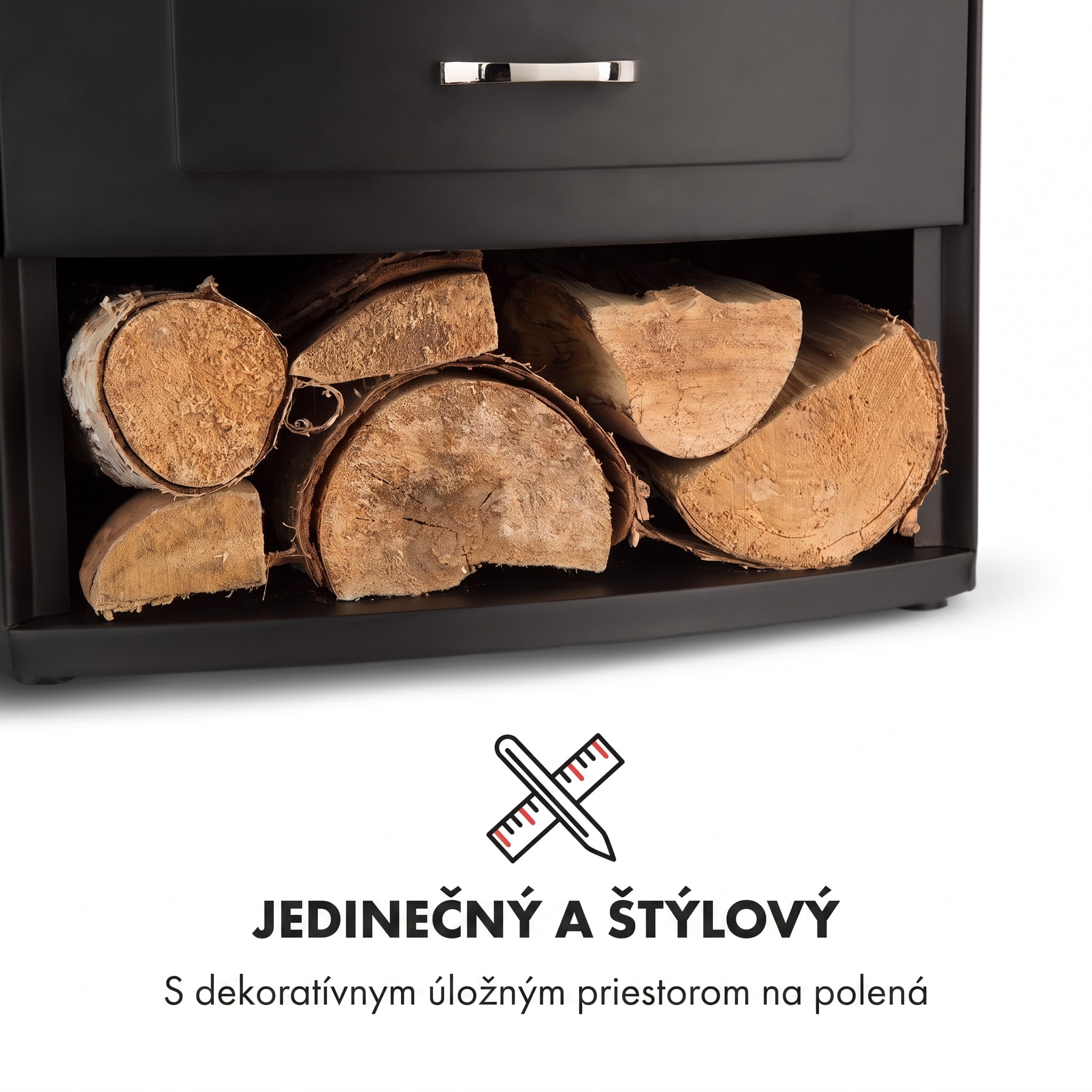 Klarstein Bormio, elektrický krb, 950/1800 W, termostat, týždenný časovač, čierny – Obrázok 4