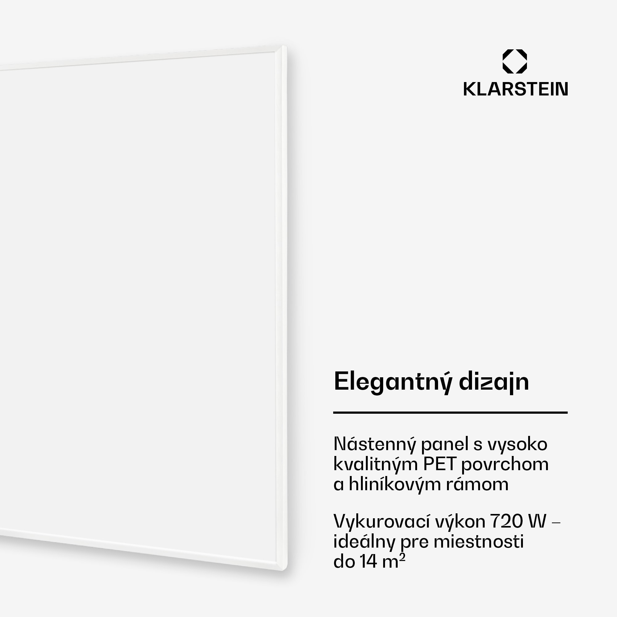 Klarstein Wonderwall Smart infračervený ohrievač 60x120cm App 720W časovač IP24 – Obrázok 2