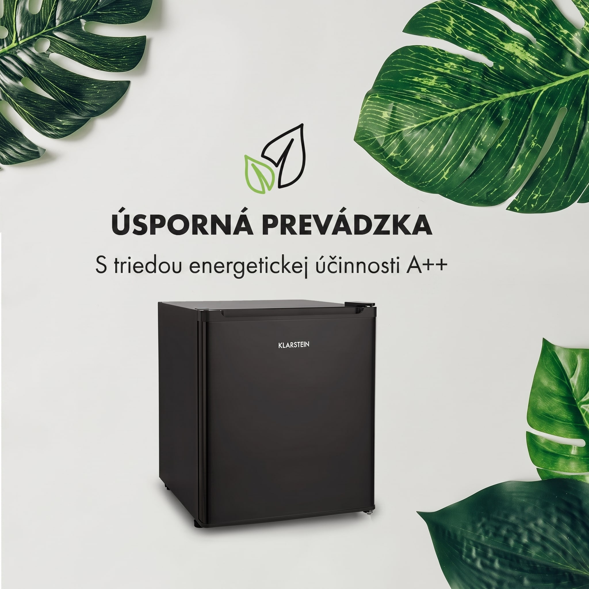 Klarstein Snoopy Eco, mini chladnička, mraziaci priečinok, 41 l, energet. trieda F, 39 dB, čierna – Obrázok 3