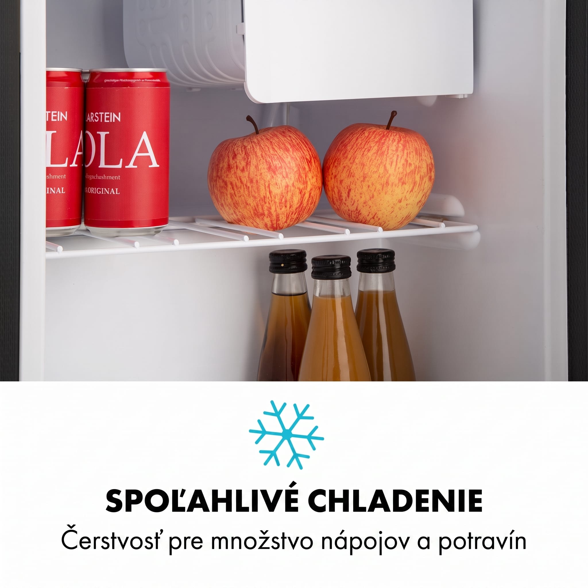 Klarstein Snoopy Eco, mini chladnička, mraziaci priečinok, 41 l, energet. trieda F, 39 dB, čierna – Obrázok 4