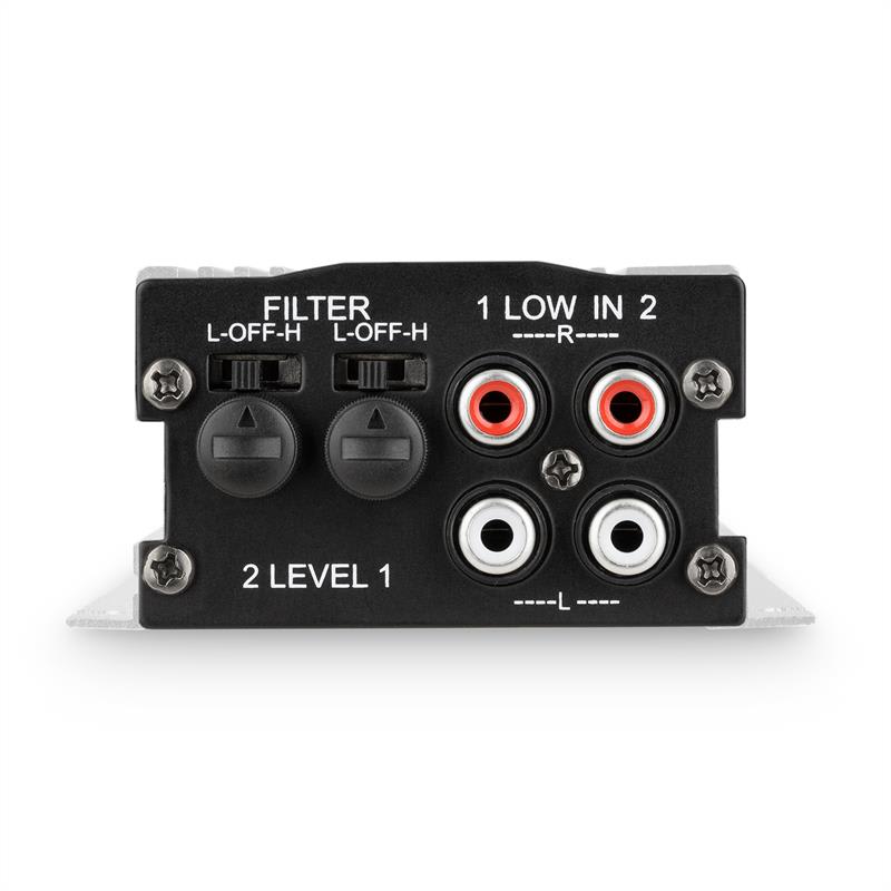 OneConcept W2-A4-Silver, 4-kanálový autozosilňovač, 600 W – Obrázok 2