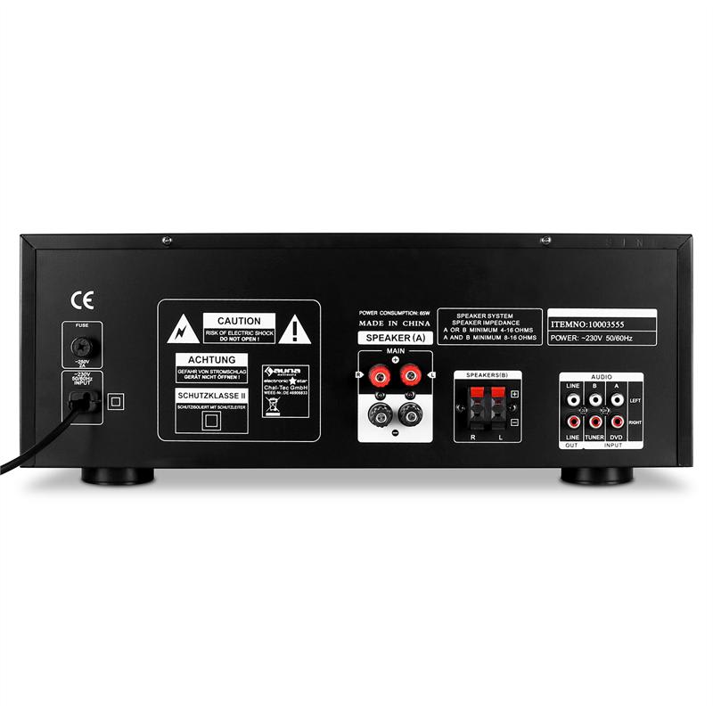 Auna AV1-AMP-Pro1-Sing, mikrofónový zosilňovač, 2 zónový – Obrázok 2