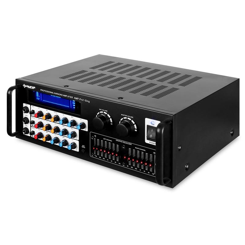 Auna AV1-AMP-Pro1-Sing, mikrofónový zosilňovač, 2 zónový – Obrázok 3