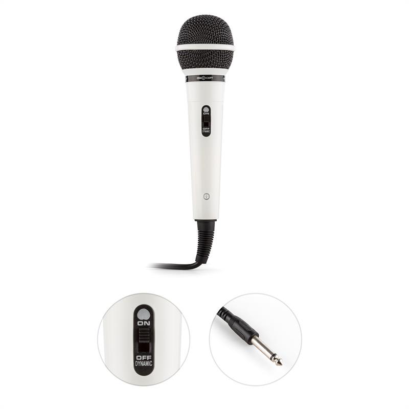 OneConcept CD-202WH, rečnícky a spevácky mikrofón – Obrázok 2